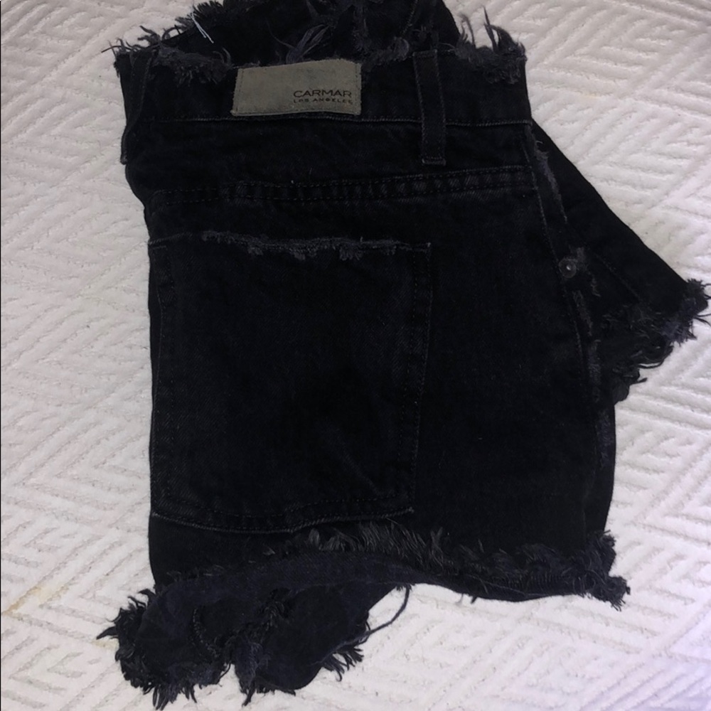 Carmar Black Jean shorts